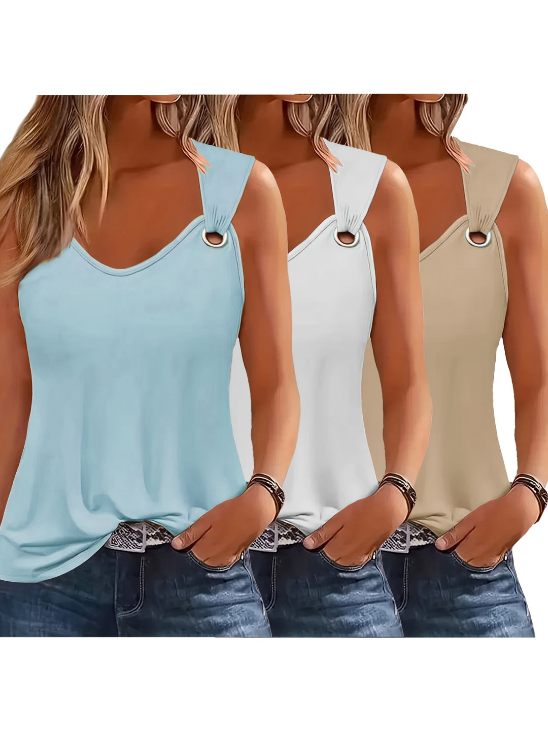 Fleur De Luxe - Robe Ample Mi-Longue (3 pièces)