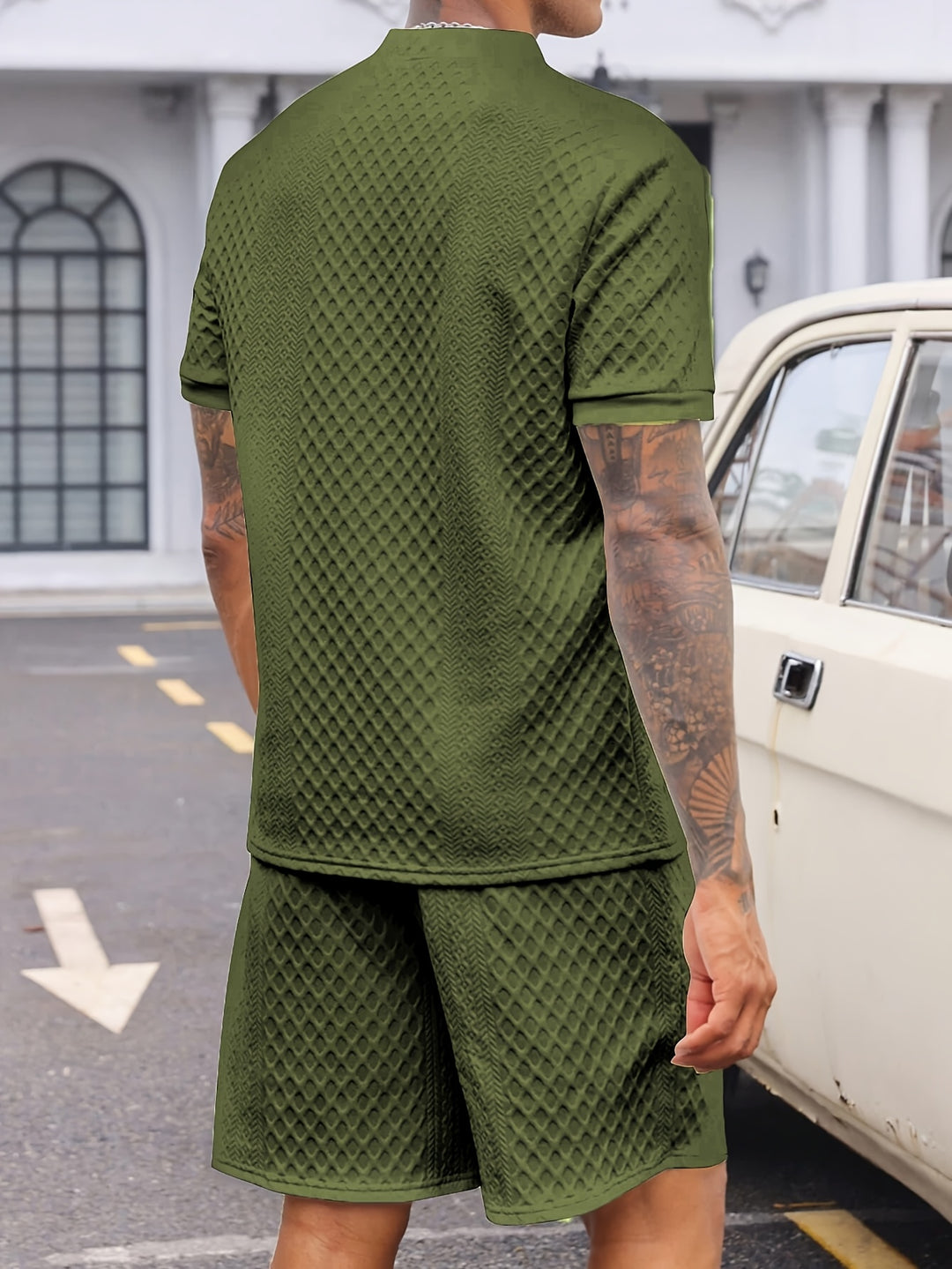 Fleur De Luxe - Ensemble Homme à Motif Texturé
