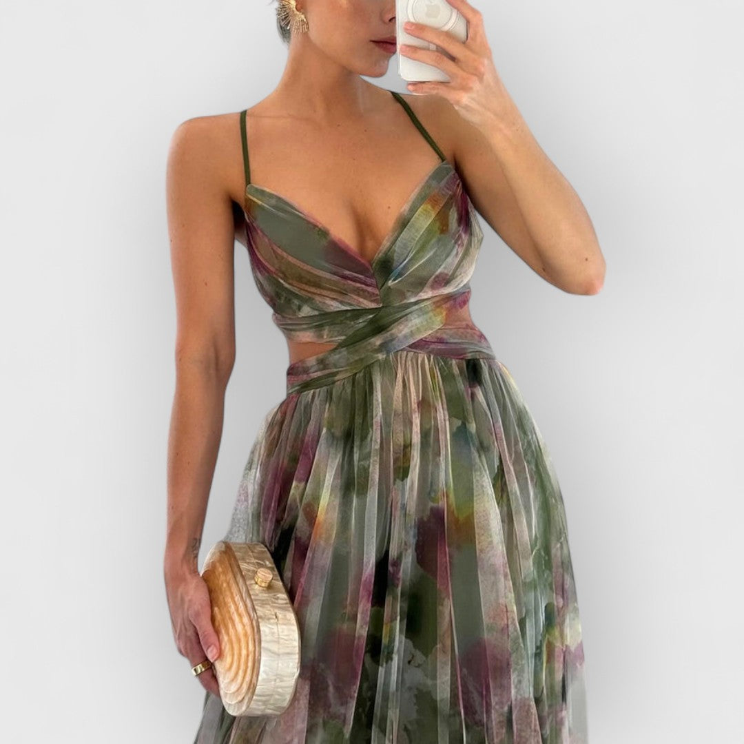 Fleur De Luxe | Vérité | Robe longue à imprimé floral