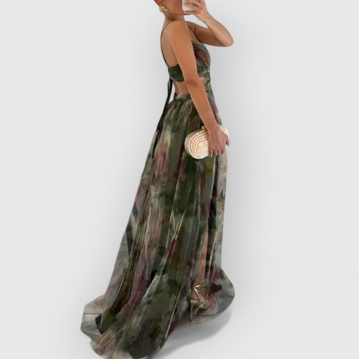 Fleur De Luxe | Vérité | Robe longue à imprimé floral
