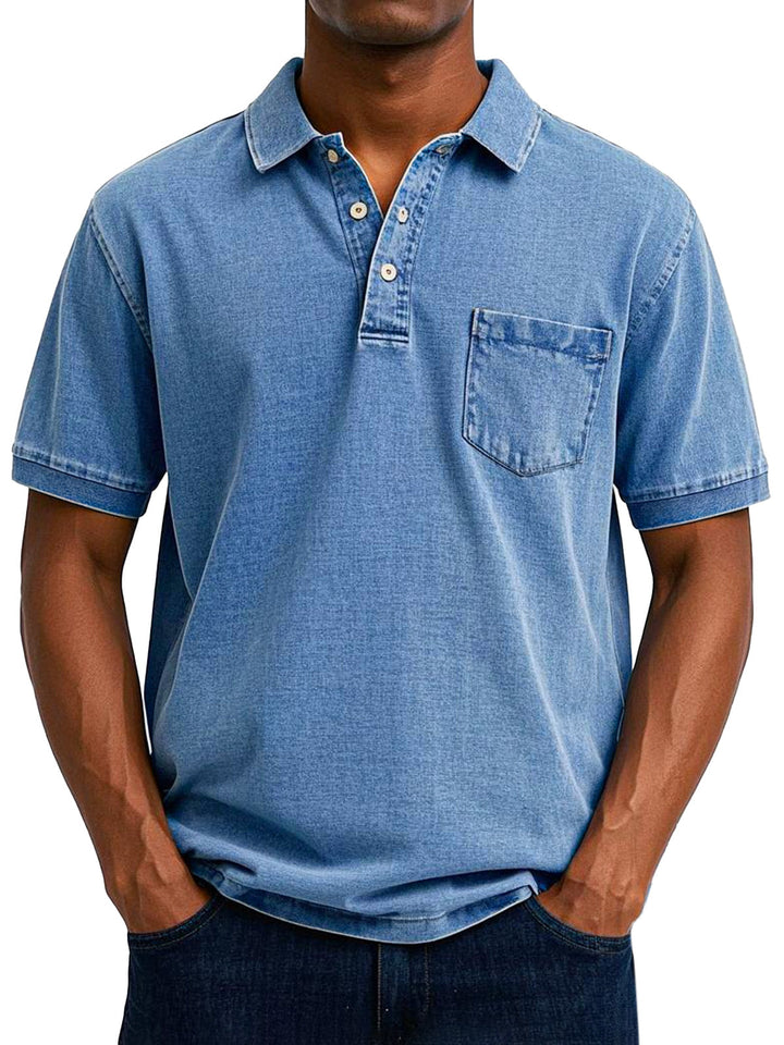 Fleur De Luxe  | Chemise Polo Vintage Décontractée pour Homme