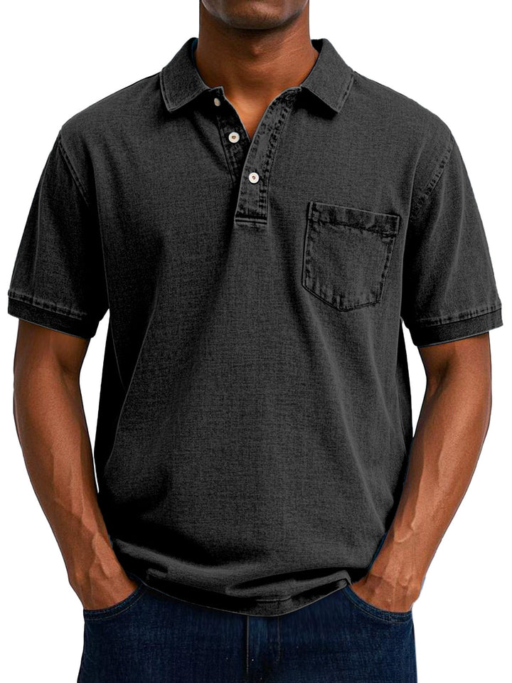 Fleur De Luxe  | Chemise Polo Vintage Décontractée pour Homme