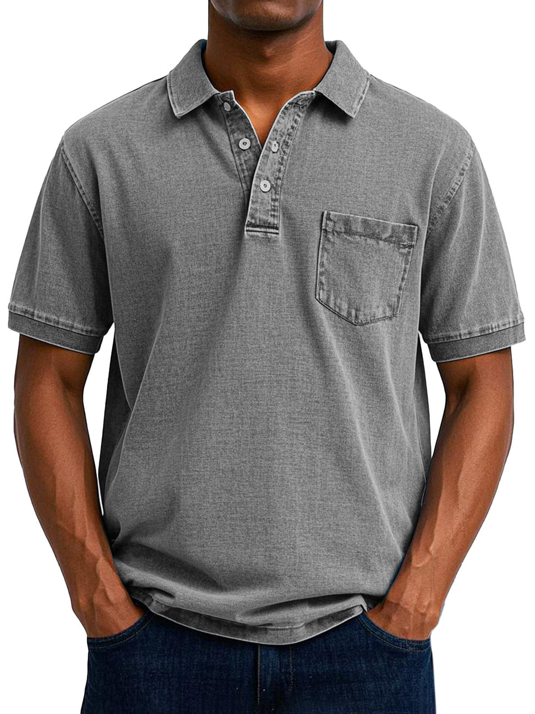 Fleur De Luxe  | Chemise Polo Vintage Décontractée pour Homme
