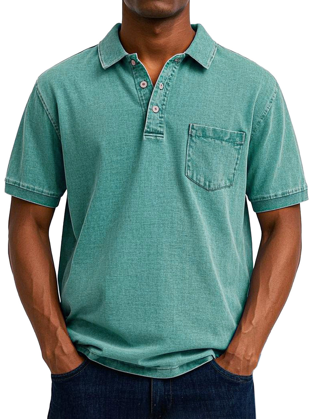 Fleur De Luxe  | Chemise Polo Vintage Décontractée pour Homme