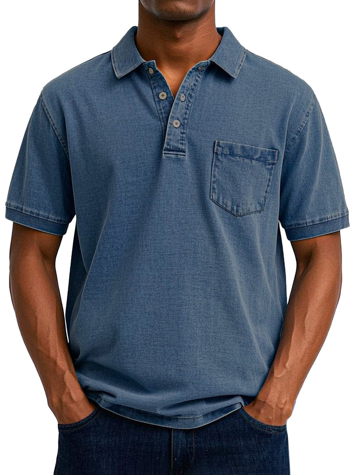 Fleur De Luxe  | Chemise Polo Vintage Décontractée pour Homme