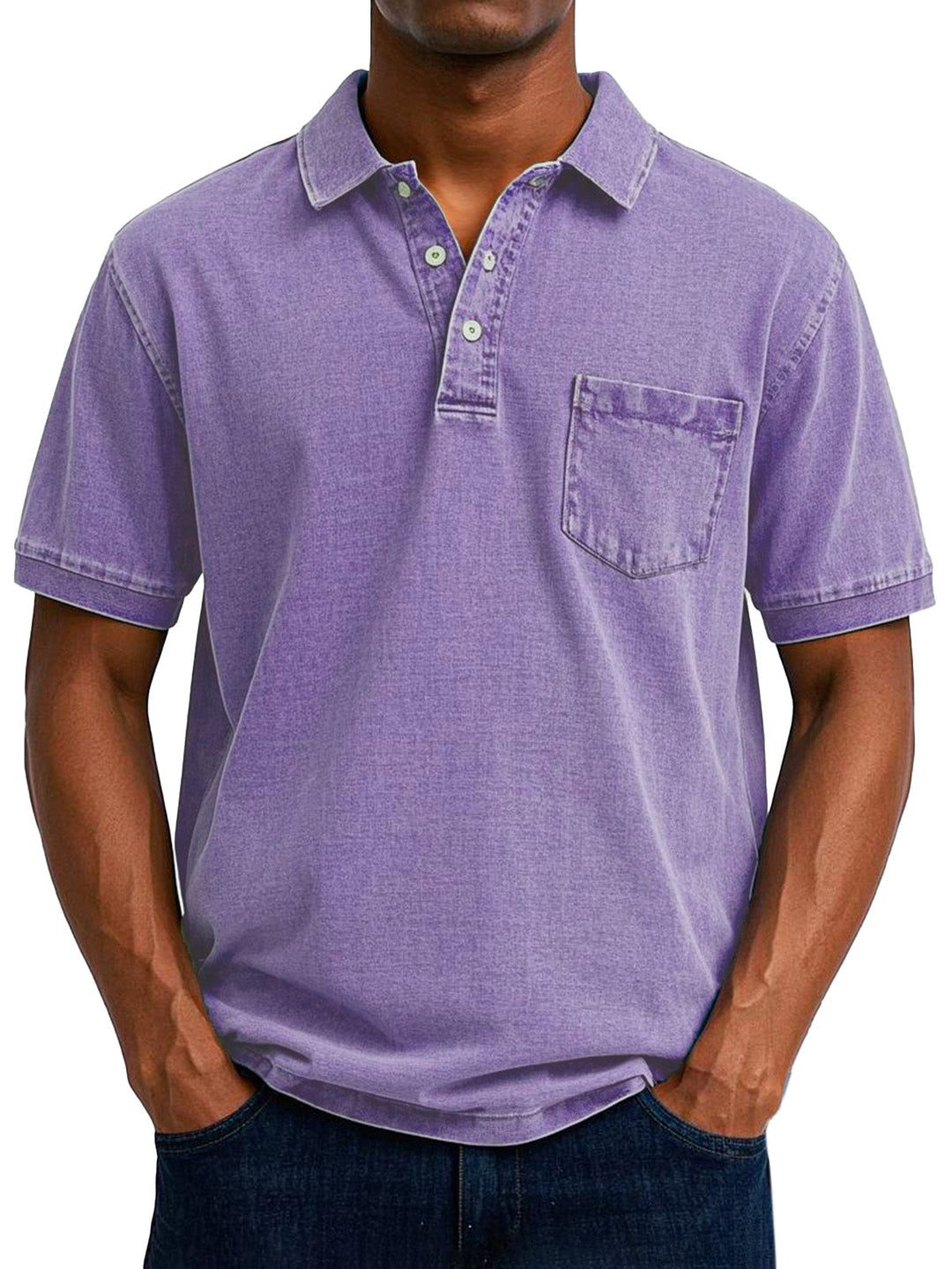 Fleur De Luxe  | Chemise Polo Vintage Décontractée pour Homme