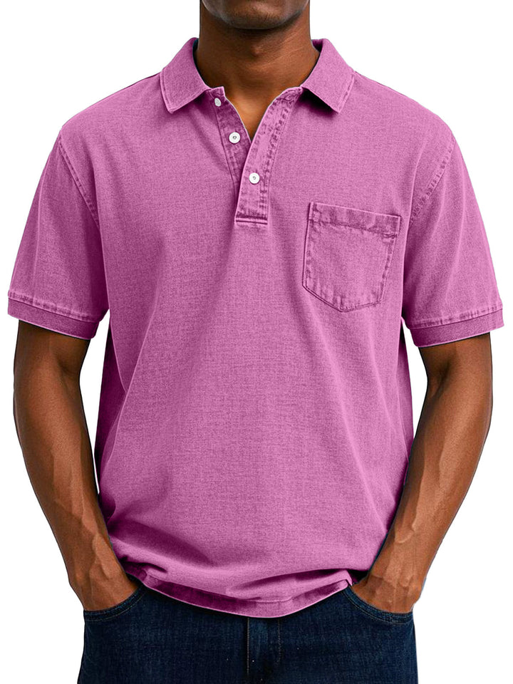 Fleur De Luxe  | Chemise Polo Vintage Décontractée pour Homme