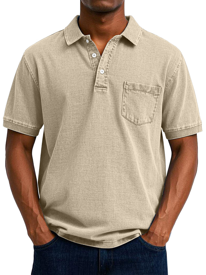 Fleur De Luxe  | Chemise Polo Vintage Décontractée pour Homme