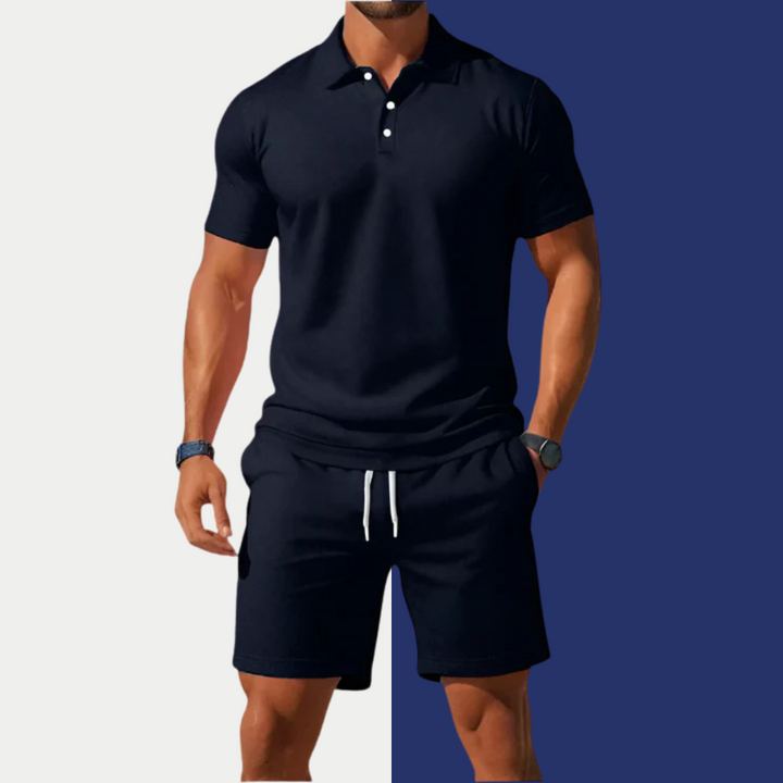 Fleur De Luxe - Ensemble Polo & Short Homme
