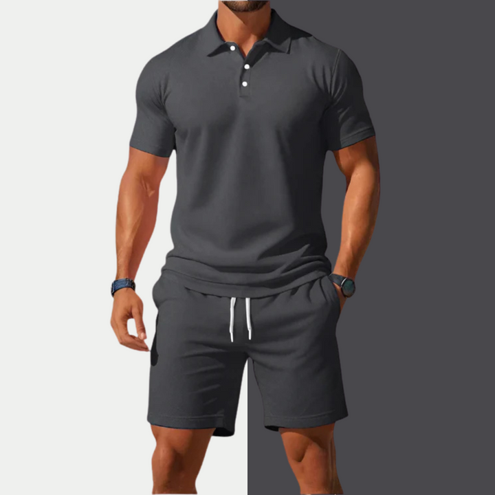 Fleur De Luxe - Ensemble Polo & Short Homme