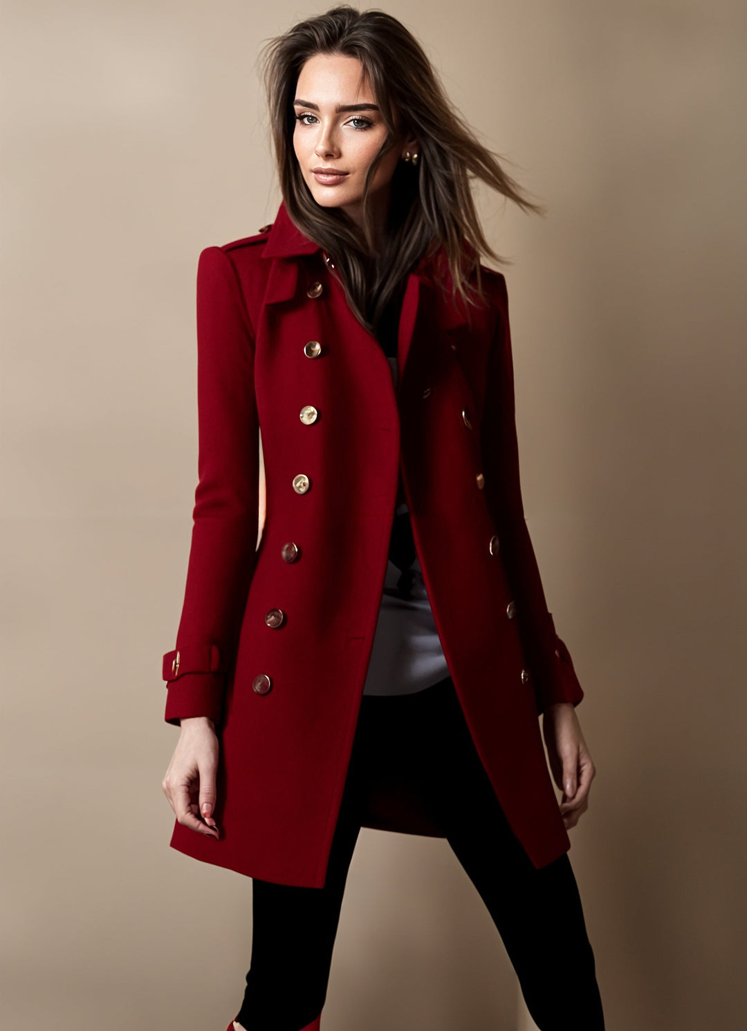 Catherine | Manteau trench double bouton Linda