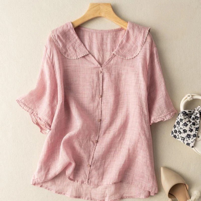 Fleur De Luxe | Blouse en lin aérien