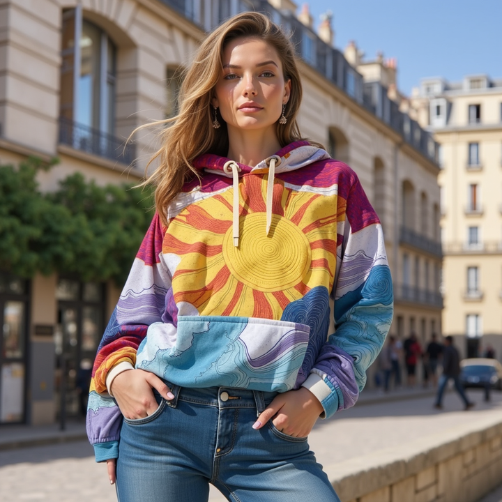 Sweat à capuche Sofie - Vintage Sunburst