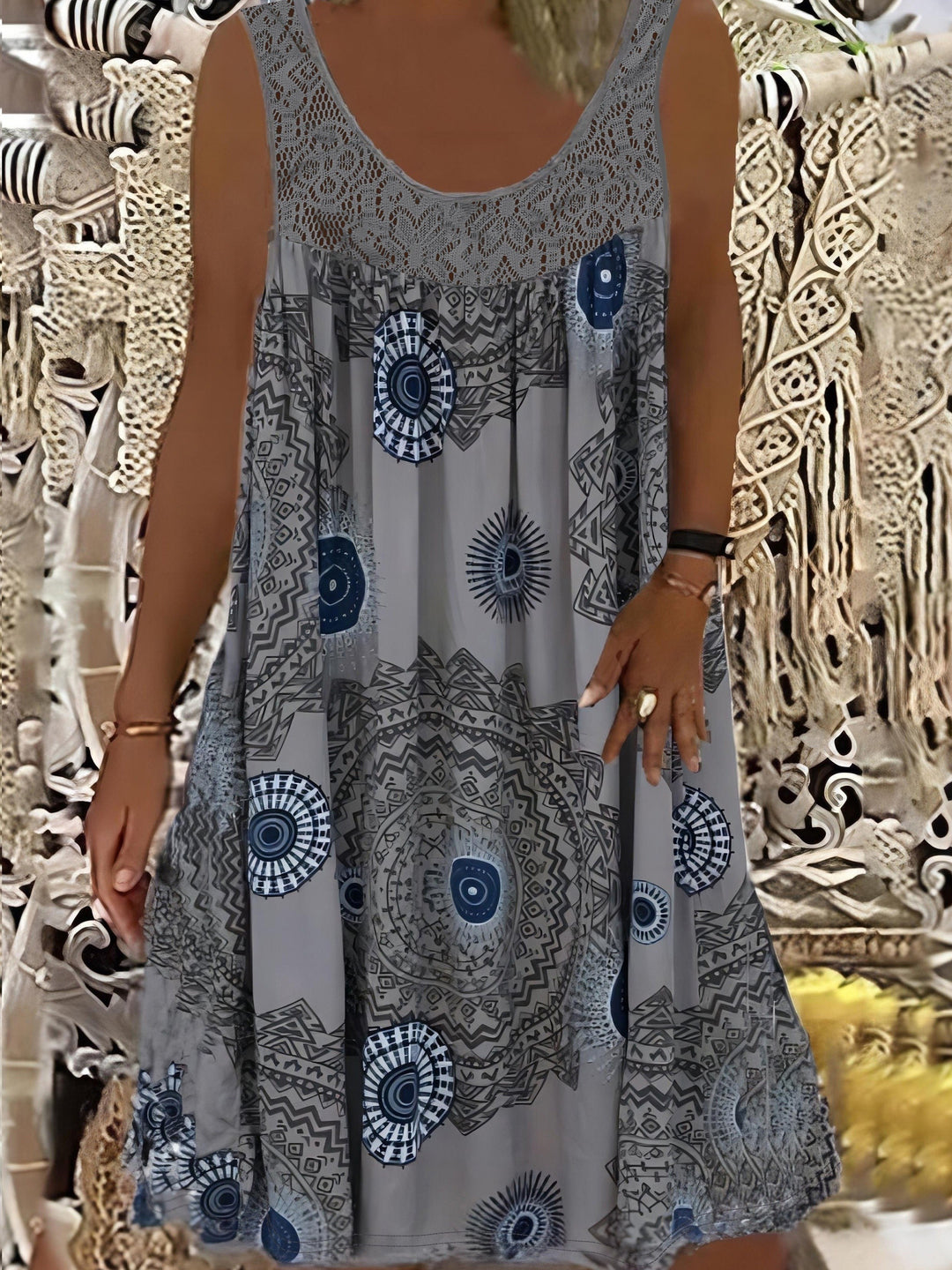 Fleur De Luxe - Robe Bohème Évasée