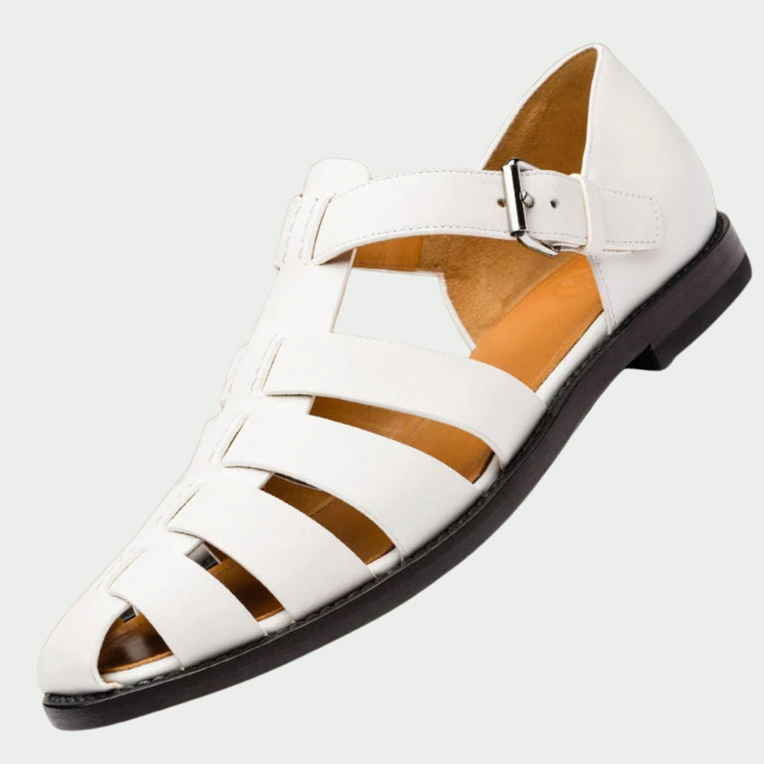 Fleur De Luxe - Sandales Tressées Homme Cuir