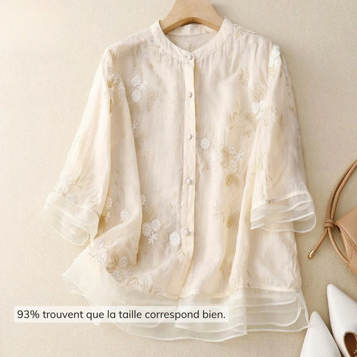 Laurienne™ | Blouse brodée