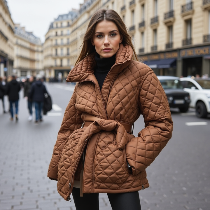 Françoise | Manteau Matelassé Élégant