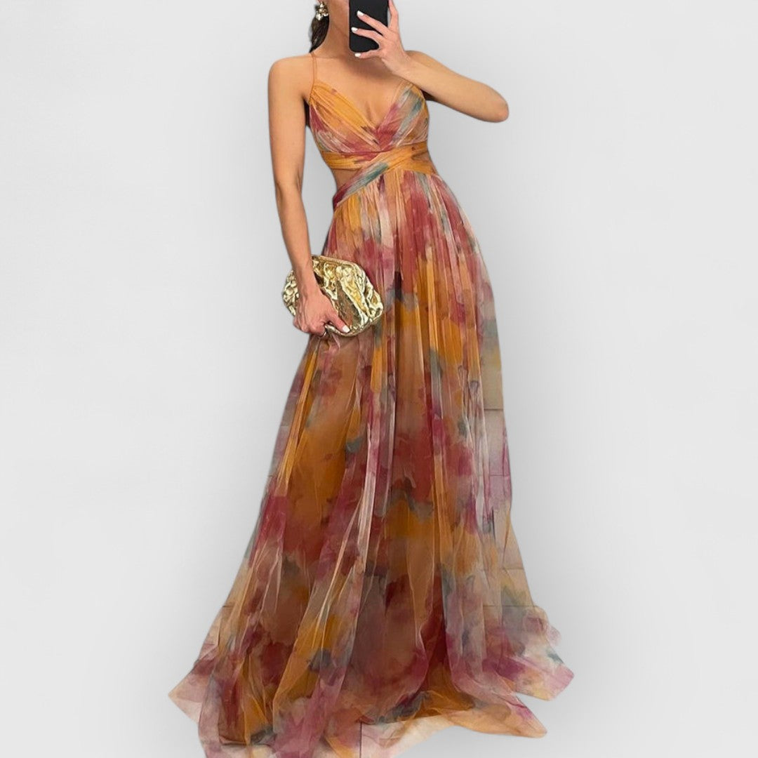 Fleur De Luxe | Vérité | Robe longue à imprimé floral
