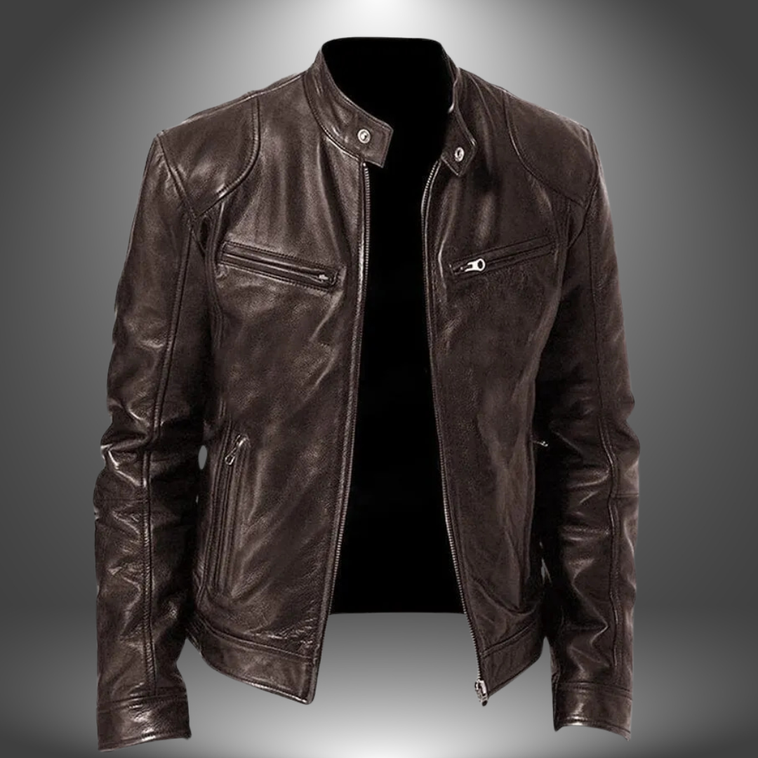 Fleur De Luxe | Veste en cuir artisanal pour homme