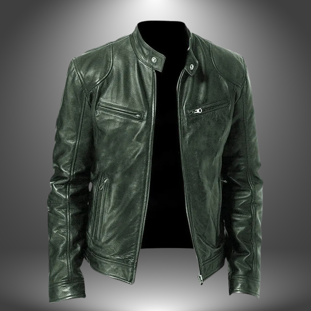 Fleur De Luxe | Veste en cuir artisanal pour homme