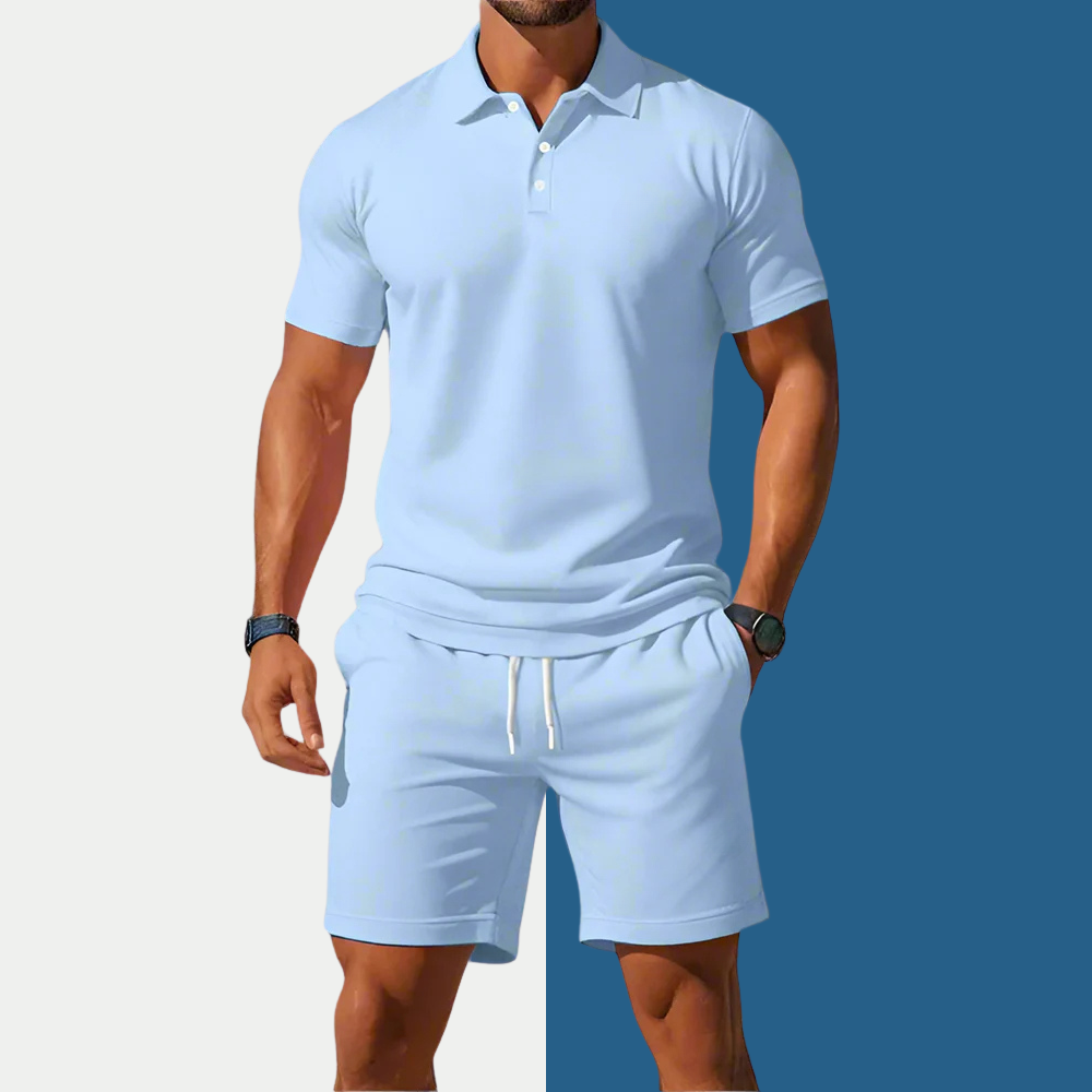 Fleur De Luxe - Ensemble Polo & Short Homme