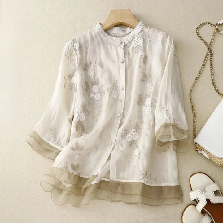 Laurienne™ | Blouse brodée