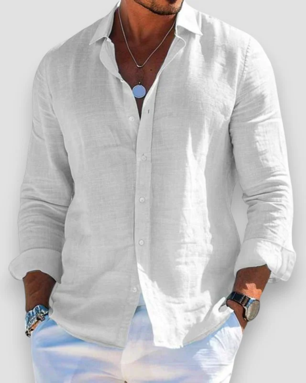 Fleur De Luxe - Chemise décontractée pour homme