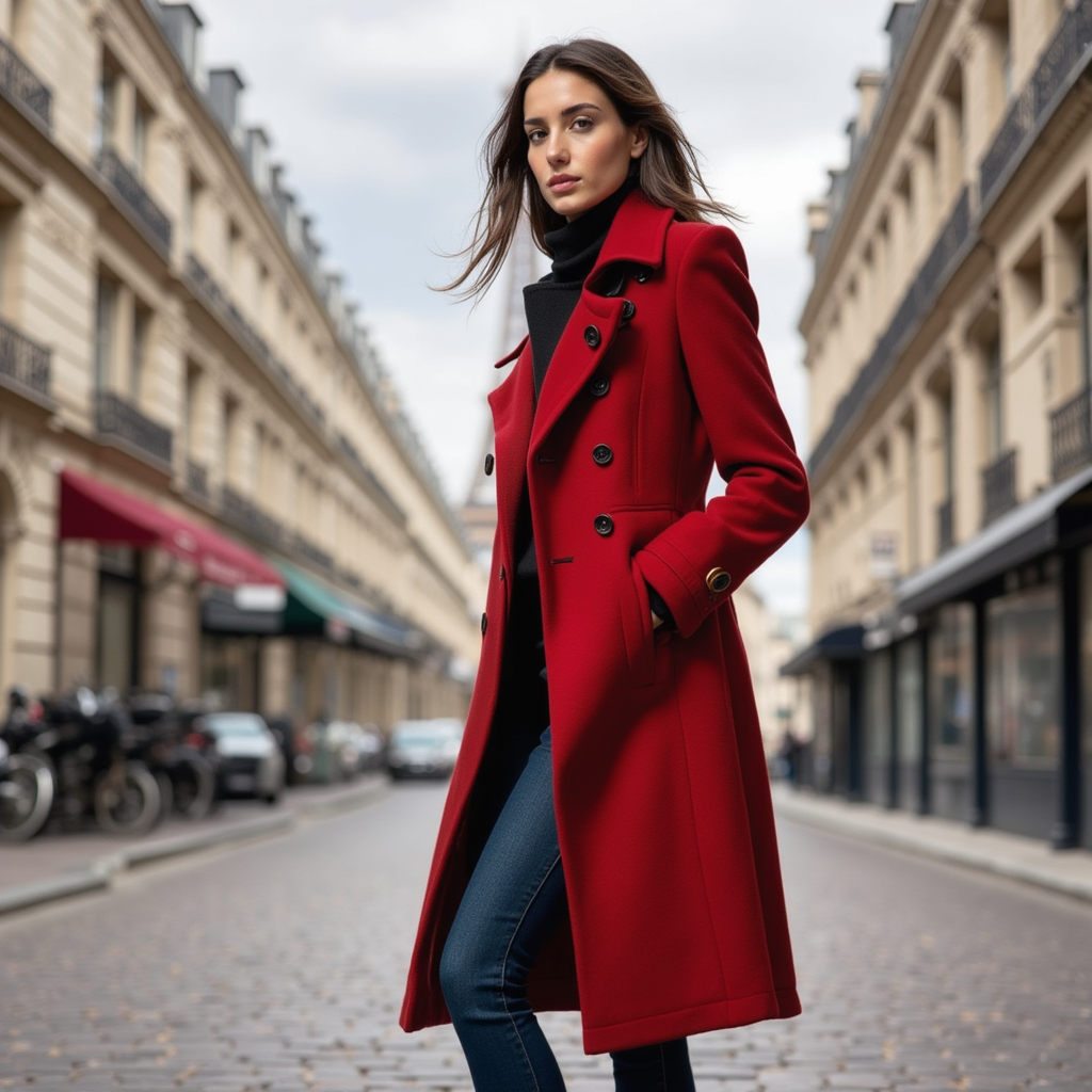Catherine | Manteau trench double bouton Linda