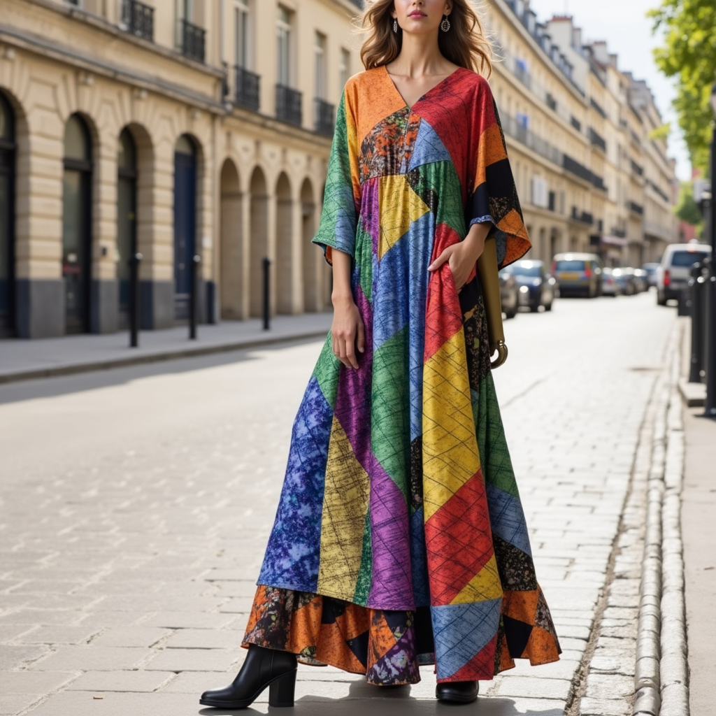 Diede - Robe colorée