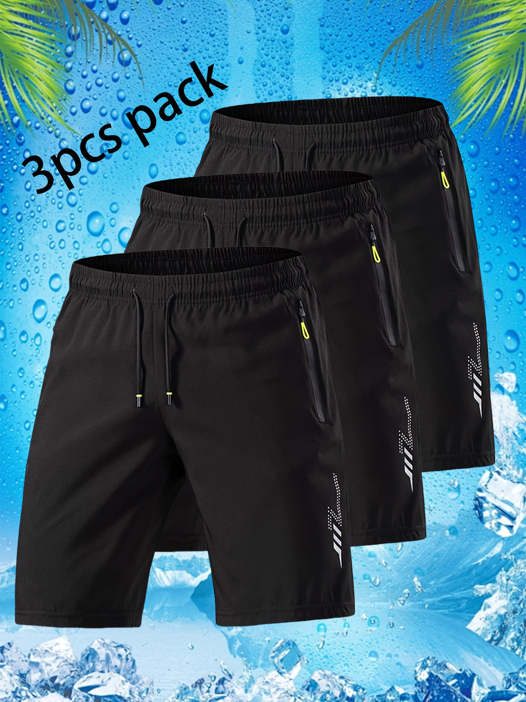 Fleur De Luxe - Pack de 3 Shorts Sport Homme