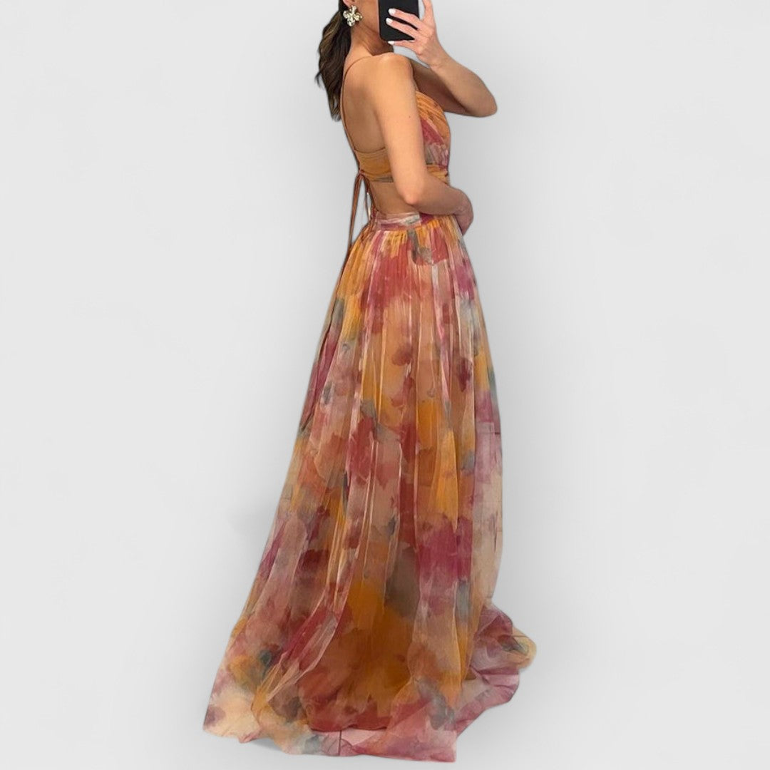 Fleur De Luxe | Vérité | Robe longue à imprimé floral