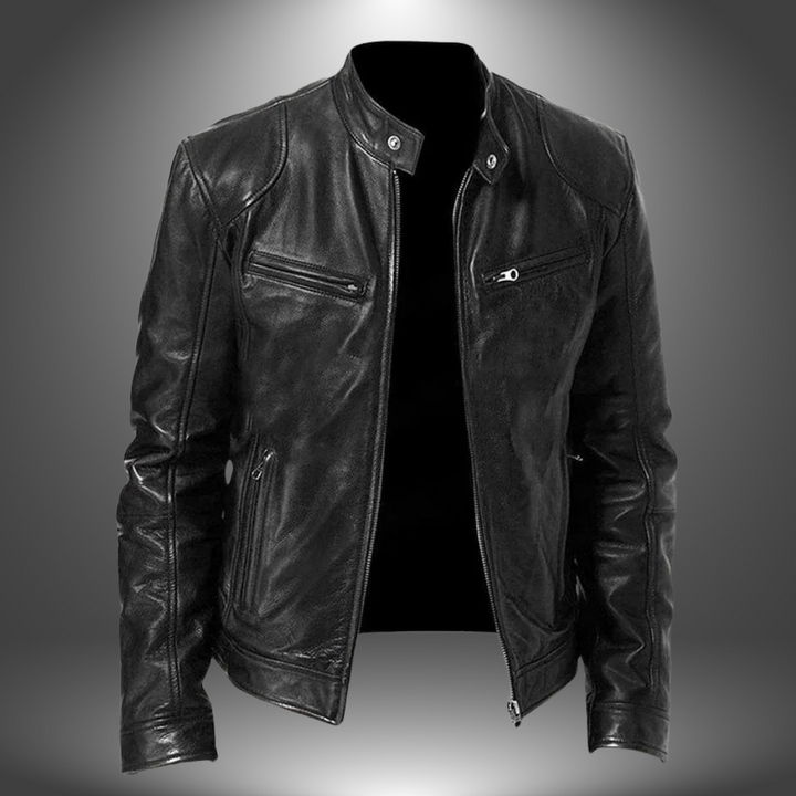 Fleur De Luxe | Veste en cuir artisanal pour homme
