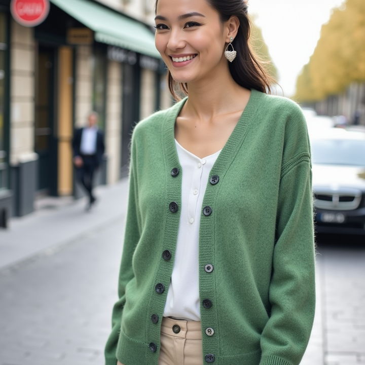 Hélène | Cardigan Confortable avec Boutons