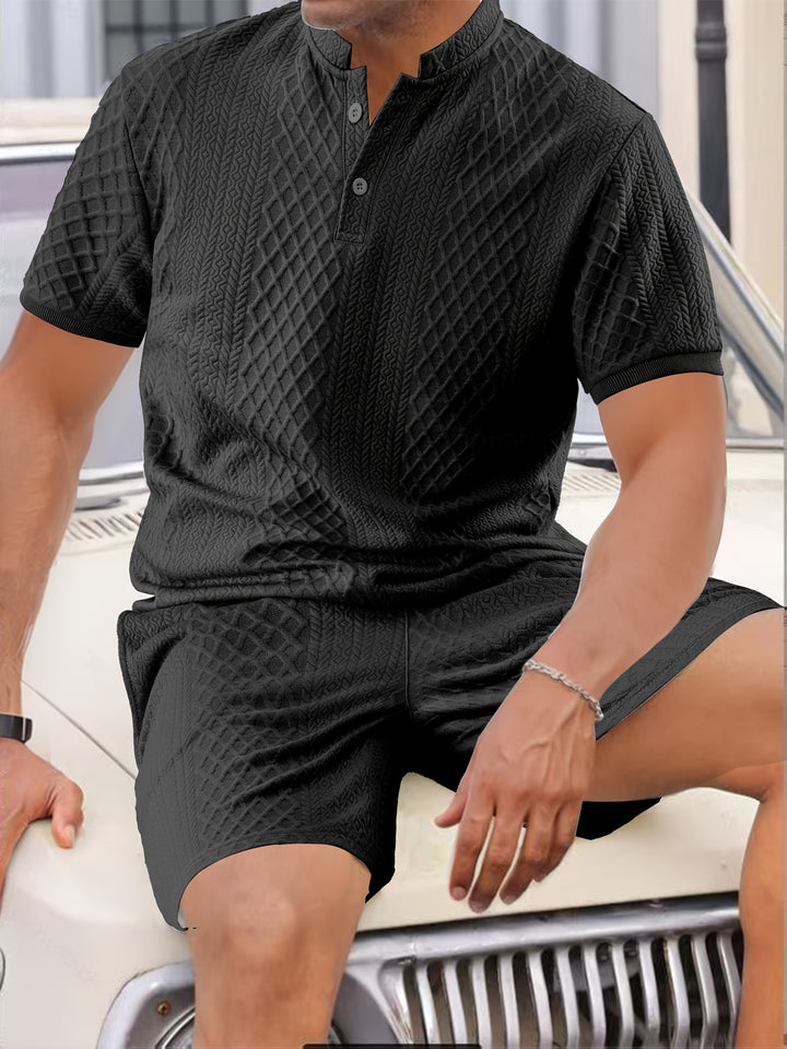 Fleur De Luxe - Ensemble Homme à Motif Texturé