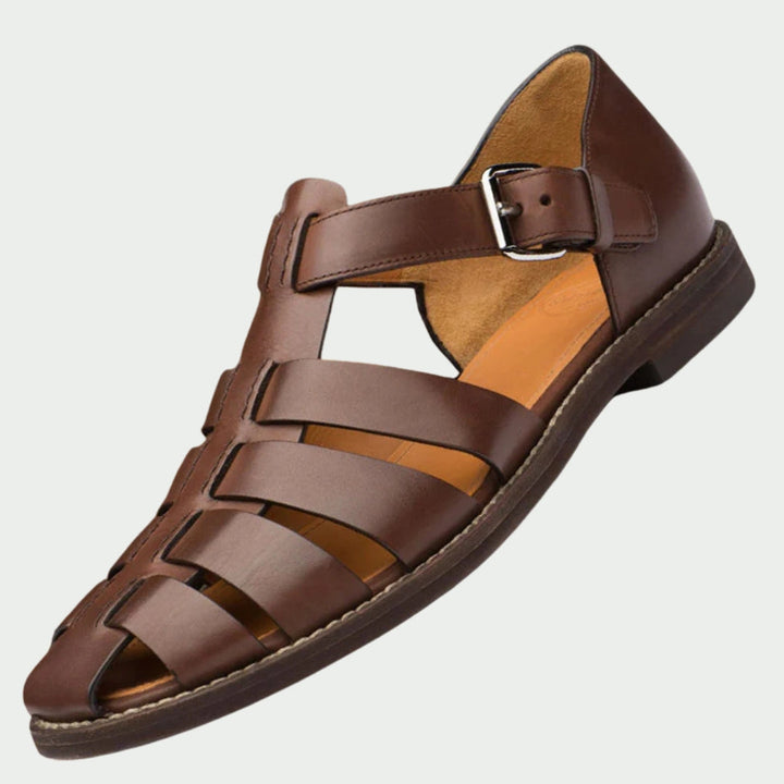 Fleur De Luxe - Sandales Tressées Homme Cuir