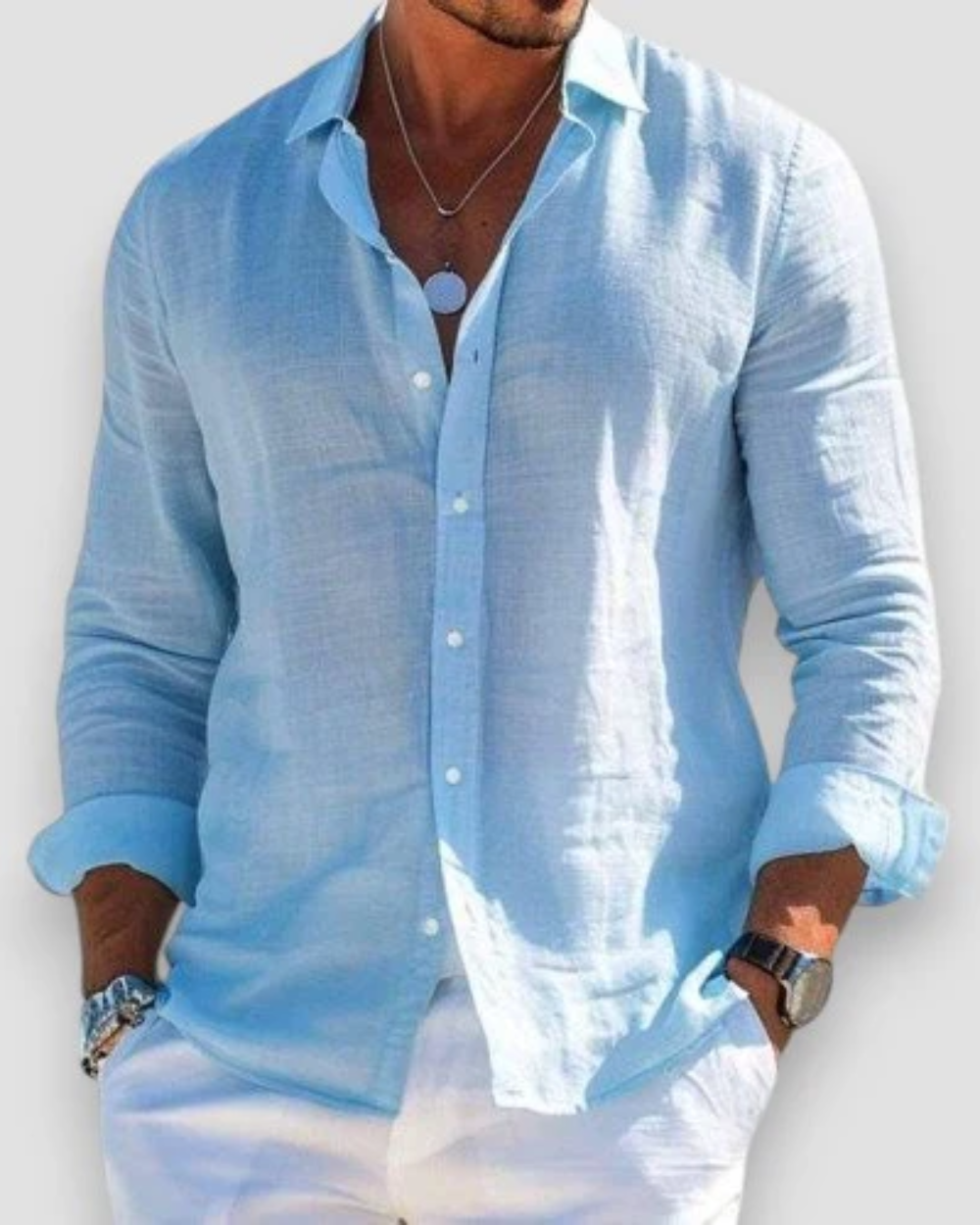 Fleur De Luxe - Chemise décontractée pour homme