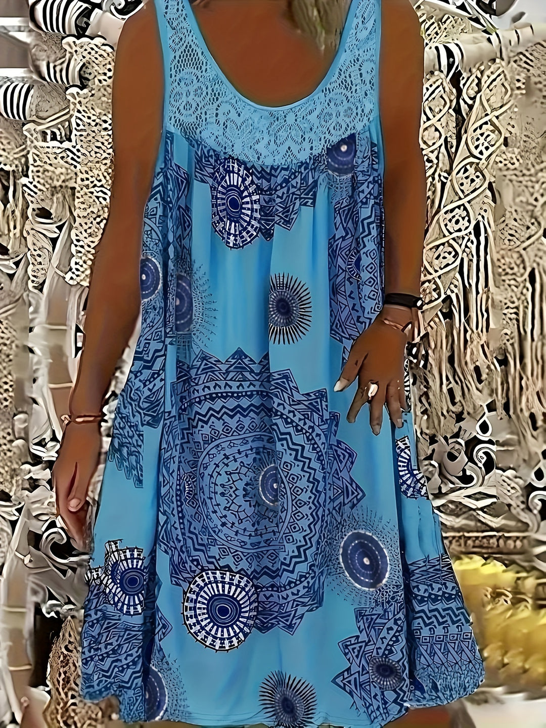 Fleur De Luxe - Robe Bohème Évasée