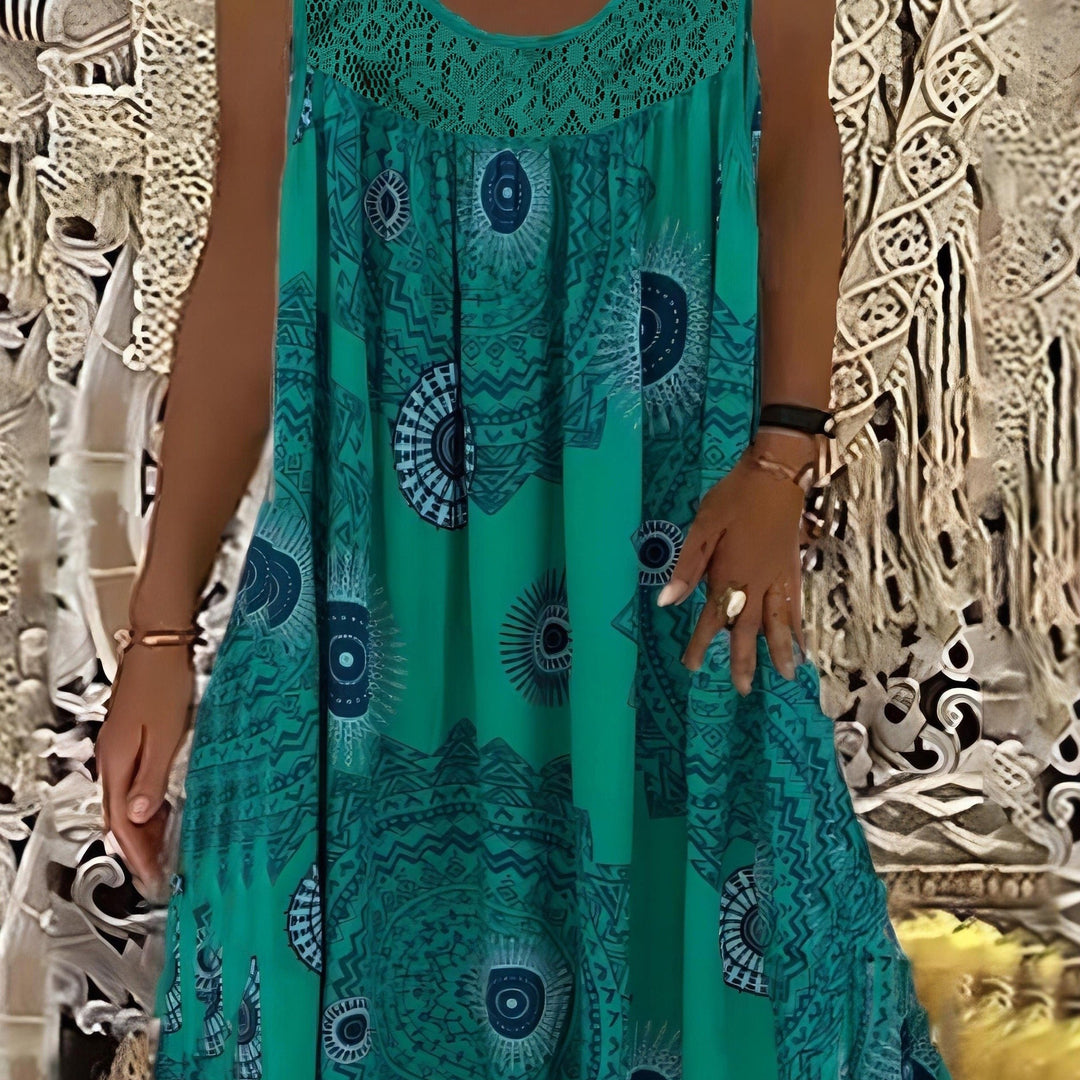 Fleur De Luxe - Robe Bohème Évasée