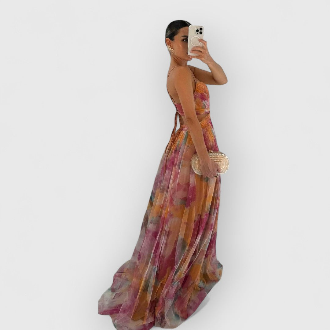 Fleur De Luxe | Vérité | Robe longue à imprimé floral