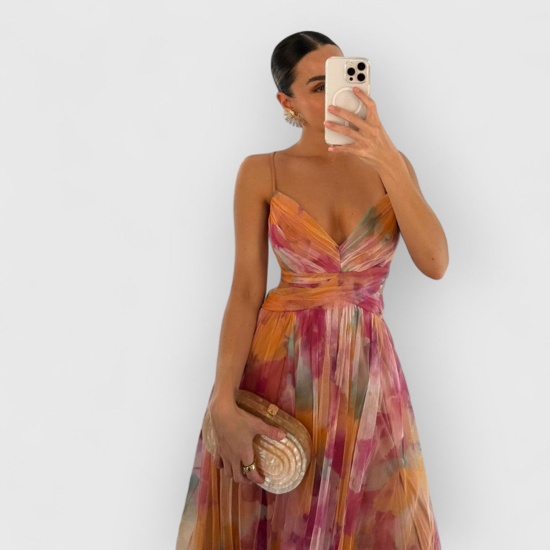 Fleur De Luxe | Vérité | Robe longue à imprimé floral