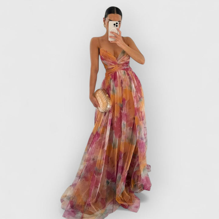 Fleur De Luxe | Vérité | Robe longue à imprimé floral