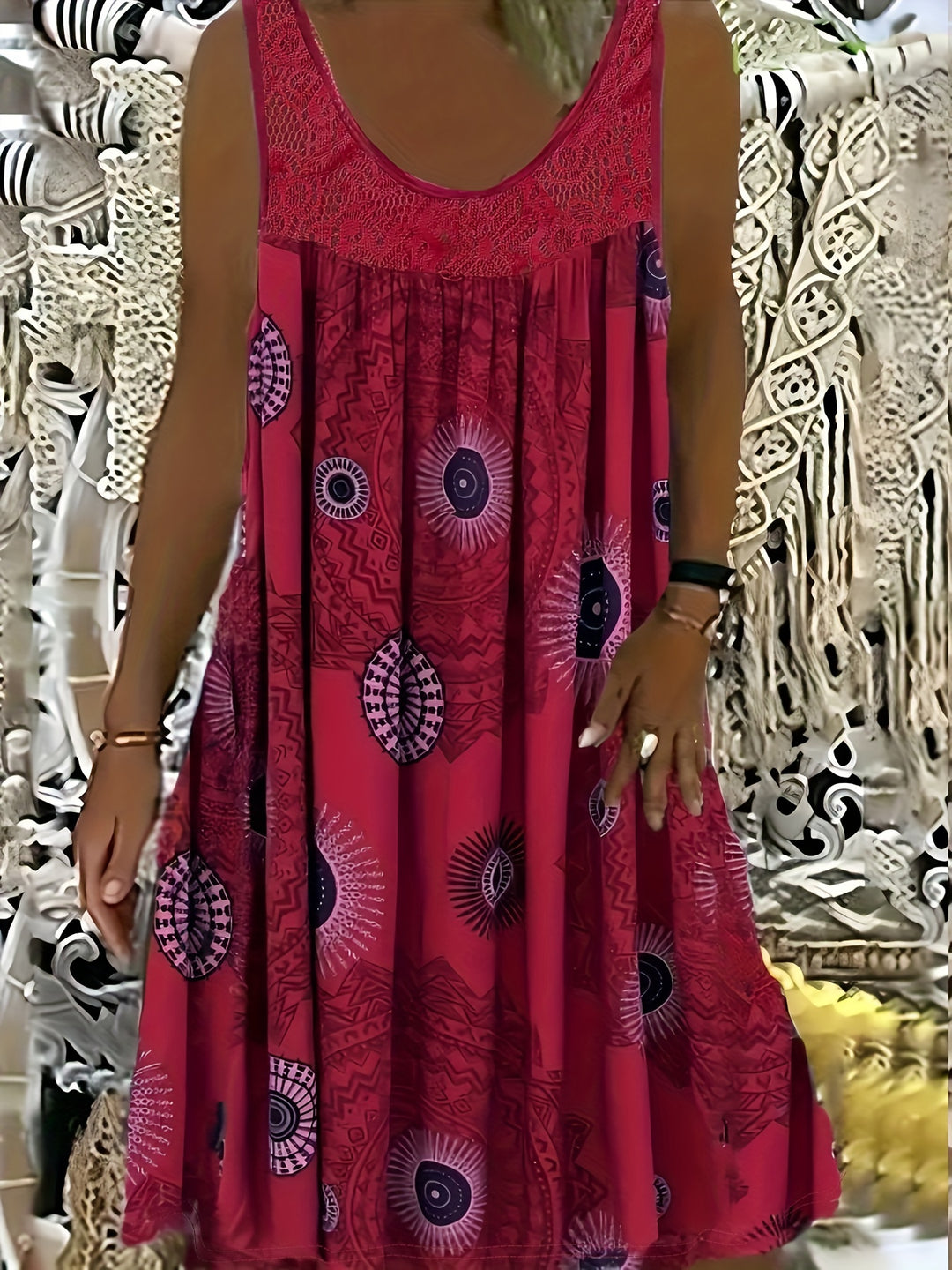 Fleur De Luxe - Robe Bohème Évasée
