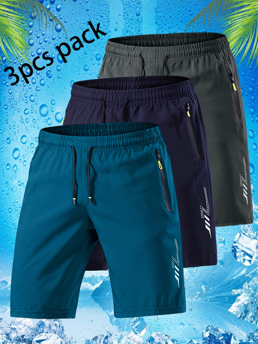 Fleur De Luxe - Pack de 3 Shorts Sport Homme