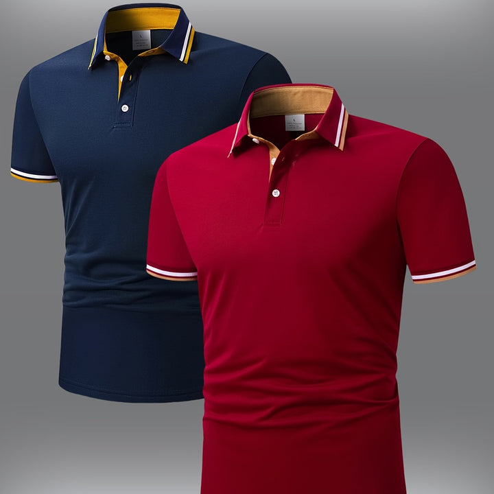 Fleur De Luxe - Pack de 2 Polos Homme