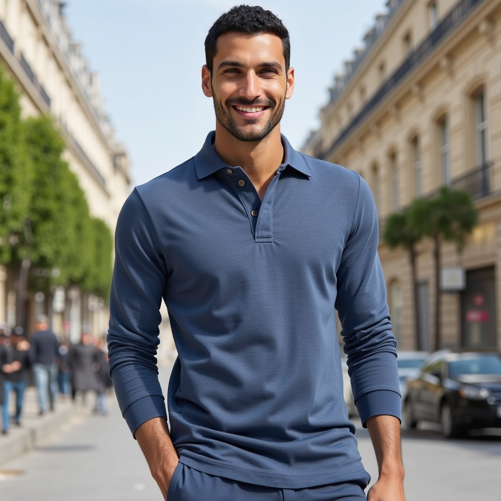 BAPTISTE | Polo à manches longues