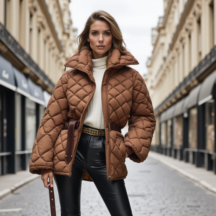 Françoise | Manteau Matelassé Élégant