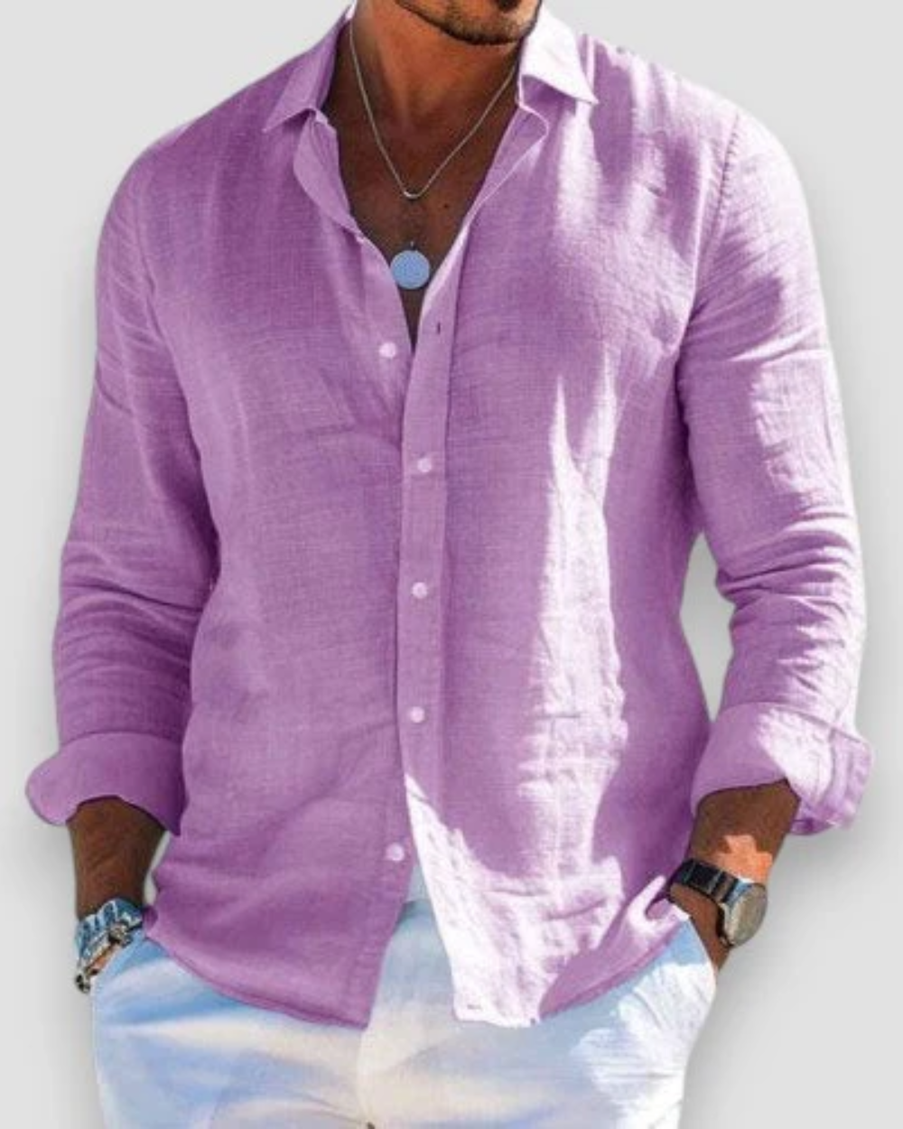 Fleur De Luxe - Chemise décontractée pour homme