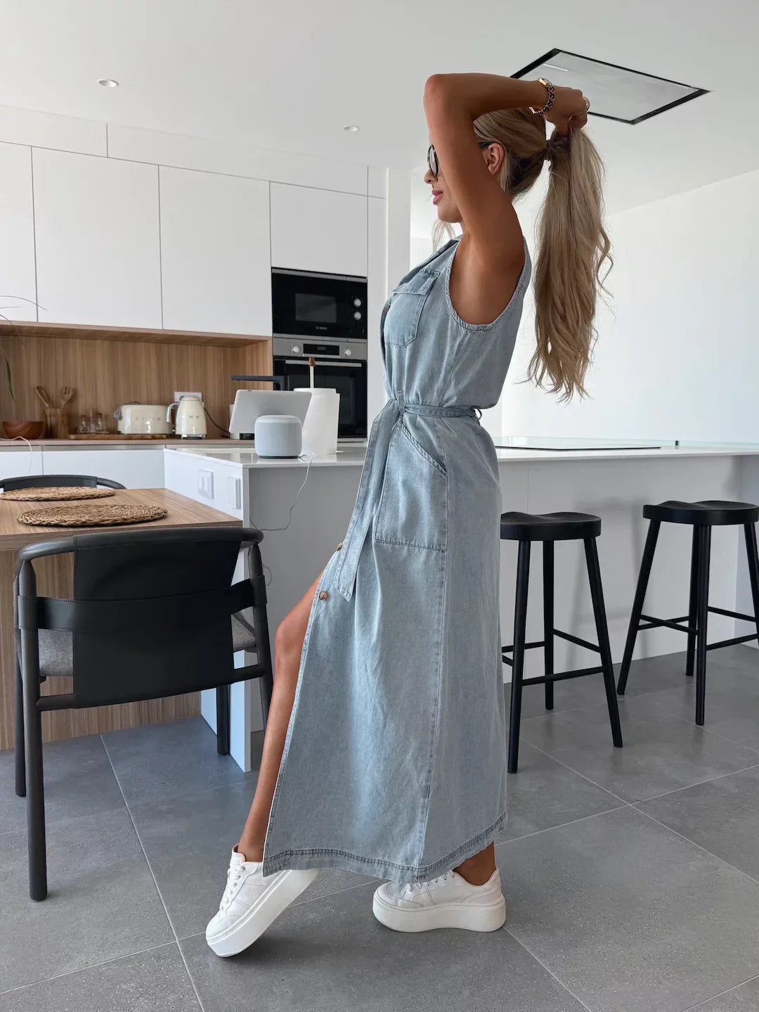 Fleur De Luxe | Louise | Robe longue en jean