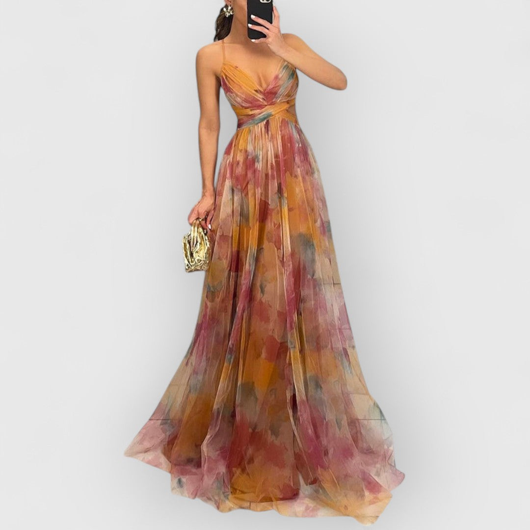Fleur De Luxe | Vérité | Robe longue à imprimé floral