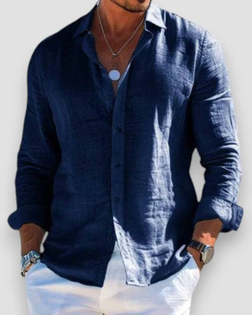Fleur De Luxe - Chemise décontractée pour homme
